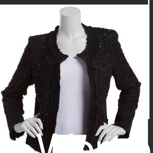 Nanette Lepore Black Textured Blazer